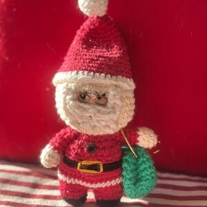 Handcrafted Santa Claus Holiday Decoration